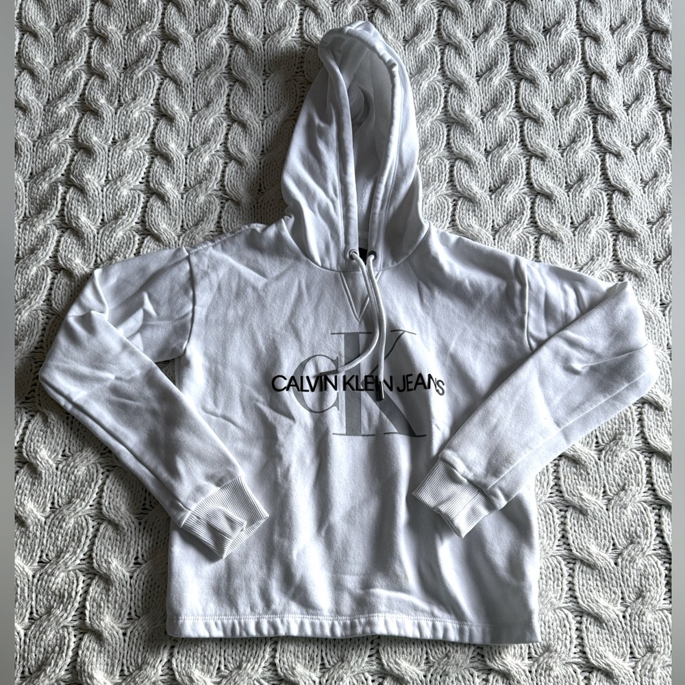 Calvin Klein White Hoodie